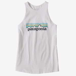 patagonia logo tank white